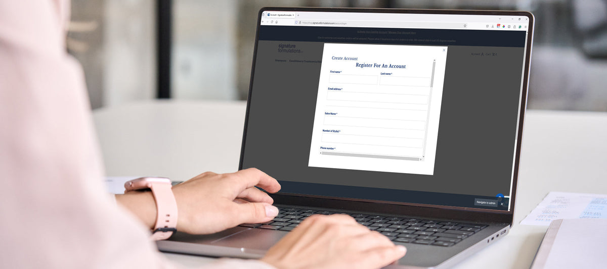 How to Get a Signature Formulations Account Started